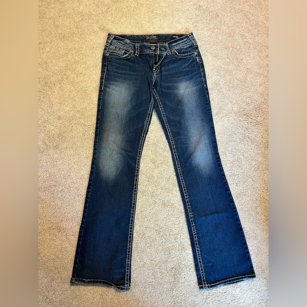 Silver Suki Fluid denim mid slim boot 30/33